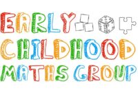 multi-coloured text that says 'Early childhood maths group'